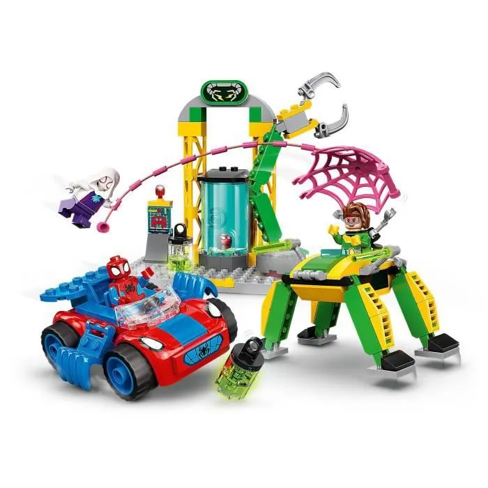 LEGO® 10783 Marvel Spidey et Ses Amis Extraordinaires, Spider-Man dans le Labo du Docteur Octopus, Jouet pour Enfants +4 Ans-1
