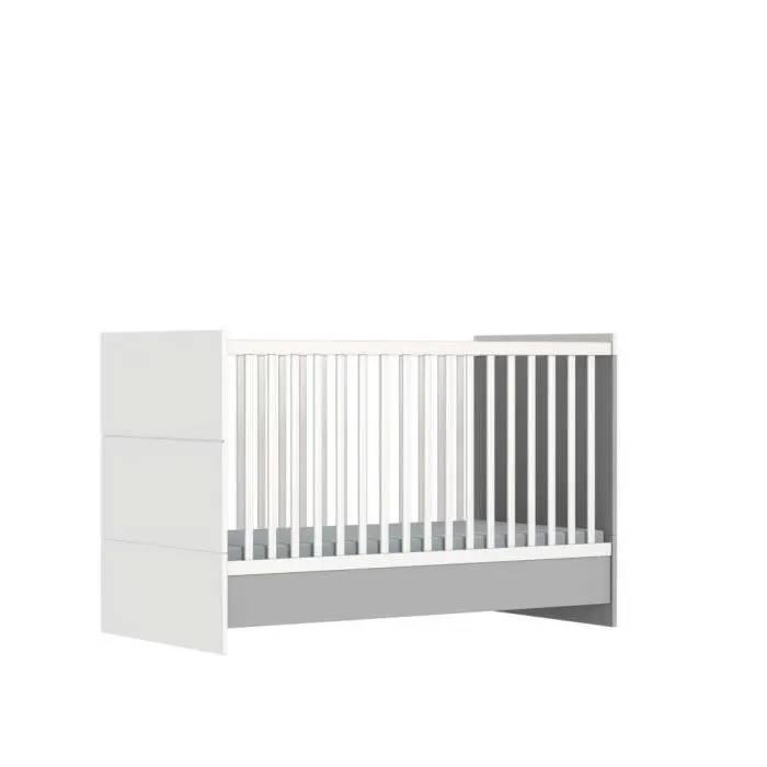 Lit évolutif Java - Gris - 144 x 76 x 93 cm-0