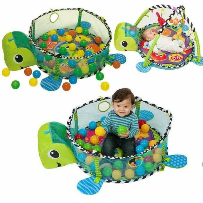 Tapis de jeu Dès la naissance - Bébé mixte Piscine à Balles Tapis D'Éveil Avec 30 Balles Bébé Enfants Couverture Matelas - DE Stock-1