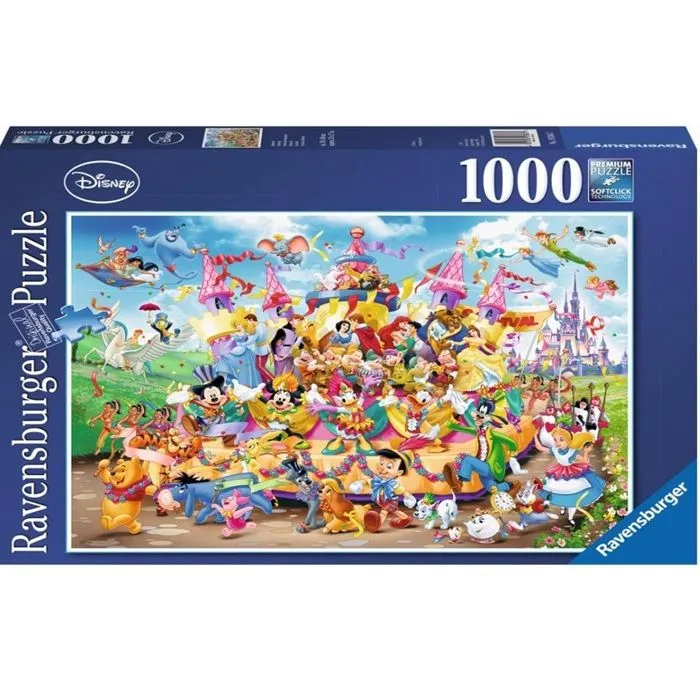 Puzzle Disney Carnaval - Ravensburger - 1000 pièces - Dessins animés et BD-1