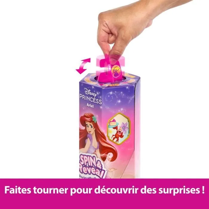 Spin & Reveal Ariel Mattel Poupée Disney Princesses avec 11 surprises HTV88-5