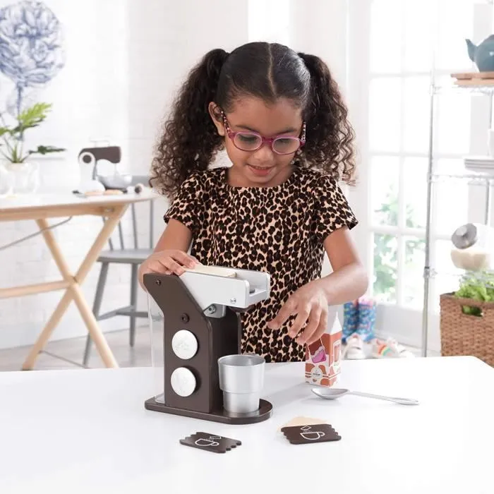 Dinette ensemble machine à café KIDKRAFT - espresso - Set Café - A partir de 3 ans-4