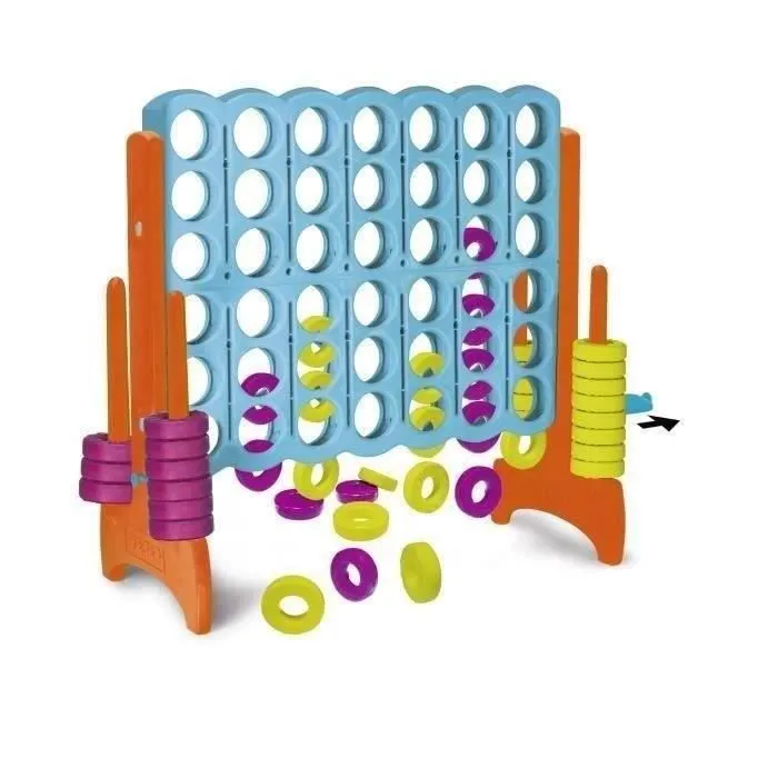 Jeu d'extérieur - FEBER - Aire de jeux Puissance 4 Géant - Plastique Anti-UV - 21 anneaux-0