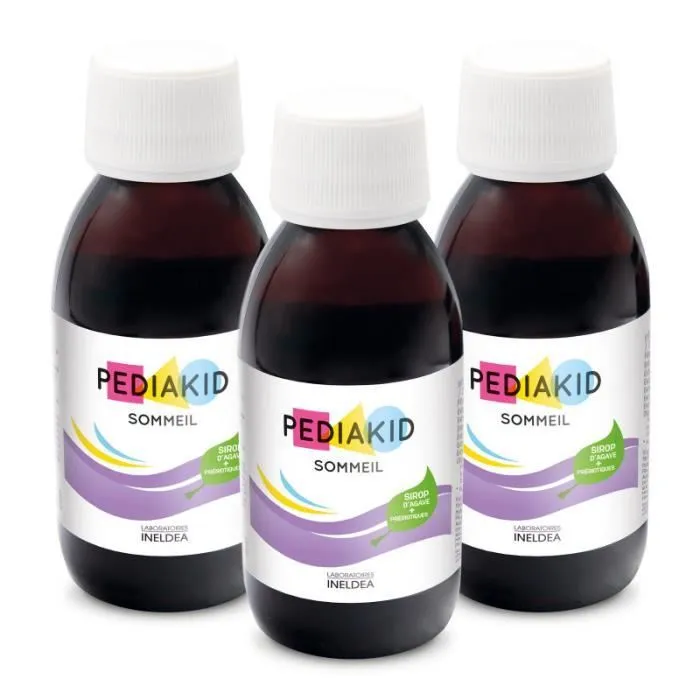 Lot de 3 PEDIAKID Sommeil - Complément Alimentaire Enfant - Favorise endormissement - Limite les reveils nocturnes - Gout Cerise-0