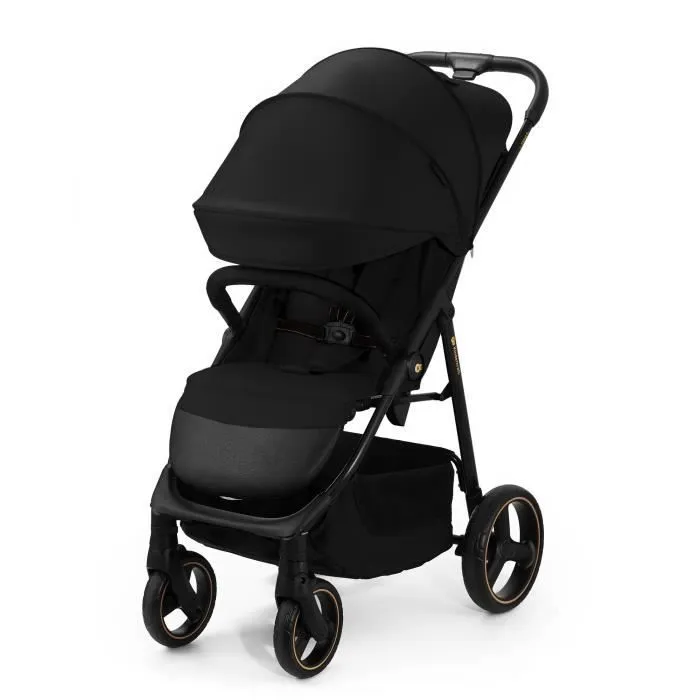 Poussette canne jusqu'à 22 kg - KINDERKRAFT TRIG3 - Pliage d'une seule main - Réglable en position allongée - Noir-1