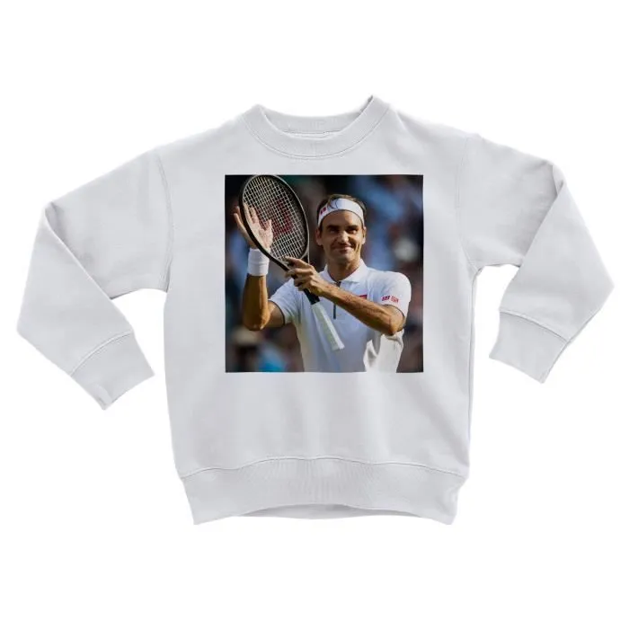 Sweatshirt Enfant Roger Federer Champion Tennis Superstar Sport-0