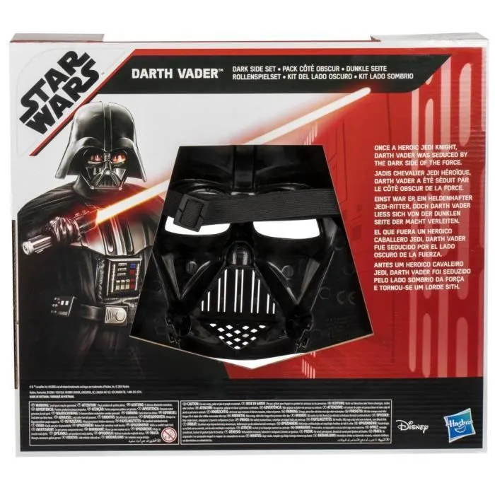 Pack Côté obscur Dark Vador, sabre laser rouge, masque Dark Vador et figurine de 15 cm, accessoire, dès 4 ans, Star Wars-8