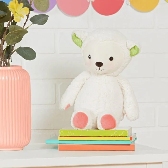 Peluche B. softies - BX2080Z - B. Stuffed Plush Lamb-3