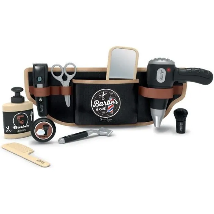 Smoby Barber & cut - Ceinture de barbier coiffeur, réglable - dès 3 ans-0