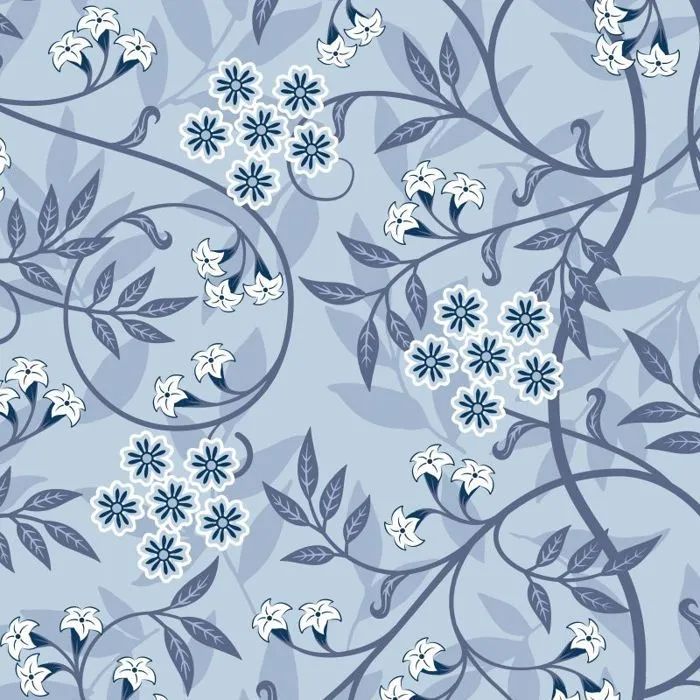 Pack complet housse de couette réversible pour lit 180 x 200 cm "King size" Liberty bleu-3