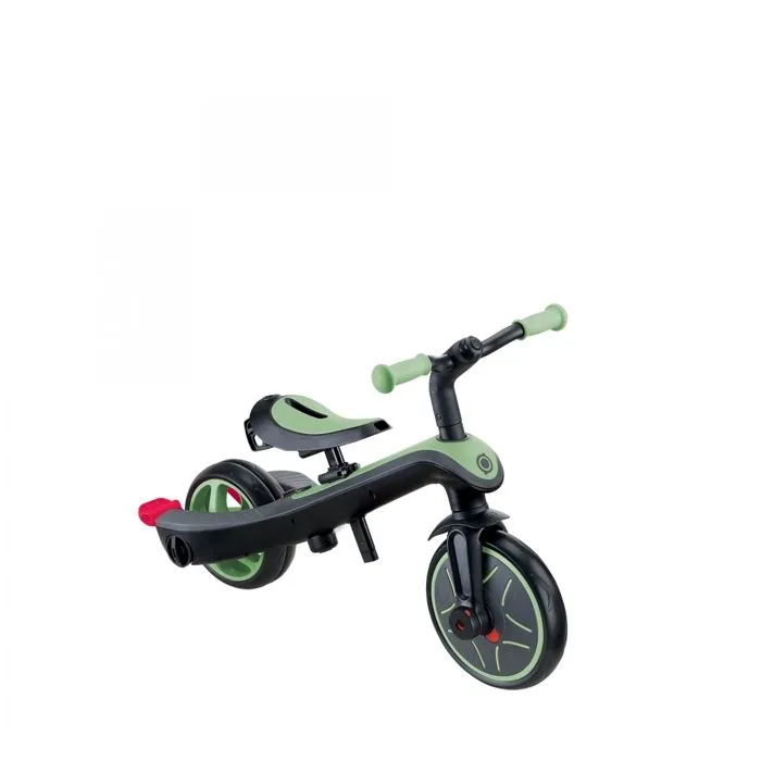 Globber - Tricycle évolutif pour bébé EXPLORER 4 en 1 - Vert Sauge-4