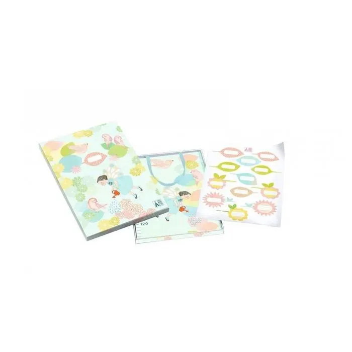 Toise murale pour enfant - DJECO - DD04052 - Illustrations printanières - Graduée de 60 cm à 1,40 m-3