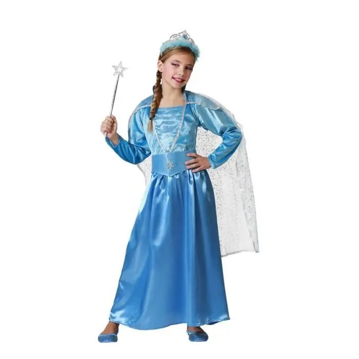 Déguisement princesse - ATOSA - Cape bleue - Robe et ceinture - Fille 3-4 ans - Multicolor-0