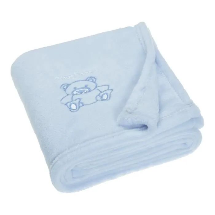 Couverture en laine polaire Playshoes - Ours - 100 x 150 cm - Bleu-0