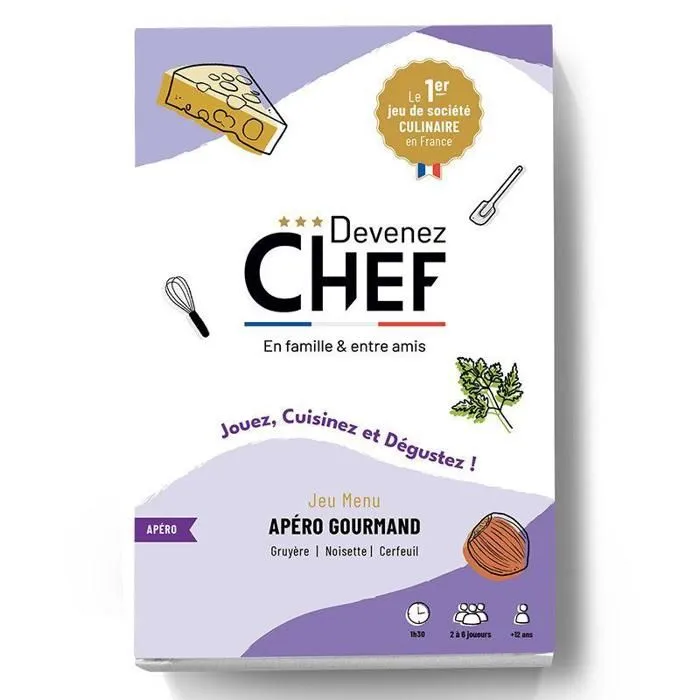 Devenez Chef - Jeu de société culinaire - Menu Apéro gourmand-0