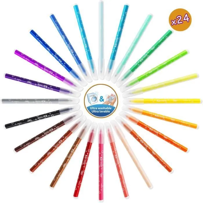 BIC Kids Boîte de Coloriage - 60 Crayons de Couleurs/60 Feutres de Coloriage-2