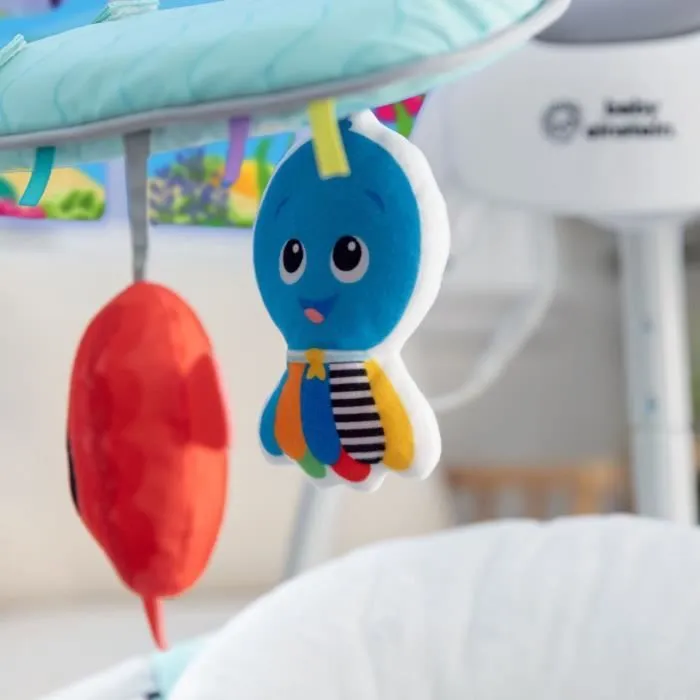 BABY EINSTEIN balancelle électrique Ocean Explorers, légère et compacte, siège pivotant à 180°, jouets inclus, Curious Comfort-7