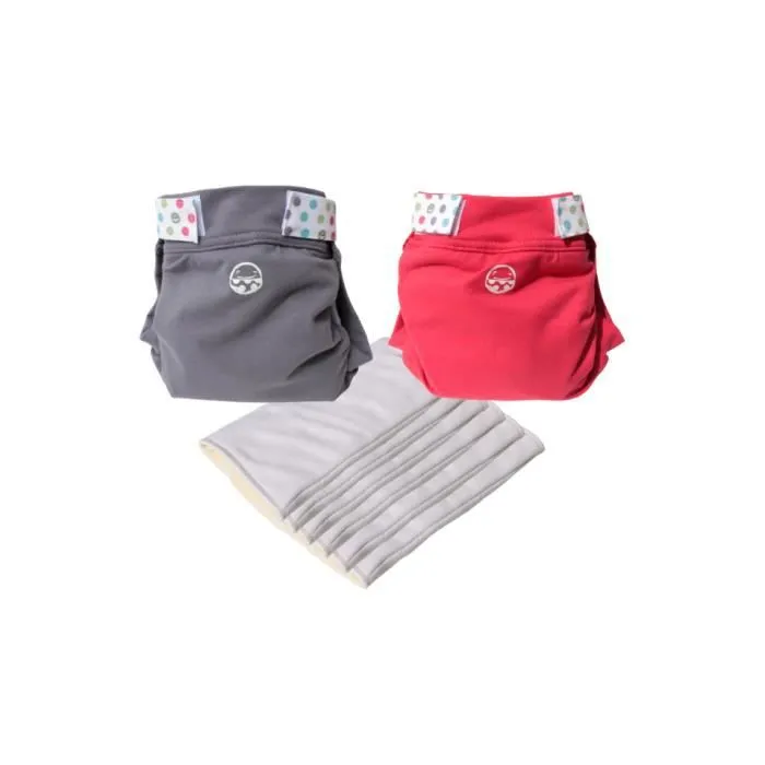 Pack de Couches Lavables Petit Pea - P'TITS DESSOUS - Taille L - Multicouleur-0