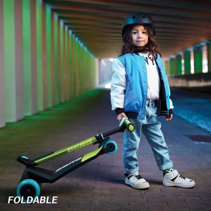 BERG Nexo trottinette lumières pont magnétique Vert citron-3