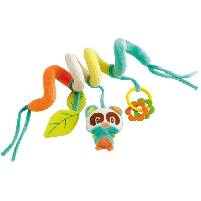 Spirale d'éveil Panda Multicolore - FORMULA BABY - Dès la naissance - Tissu doux et rigolo-0