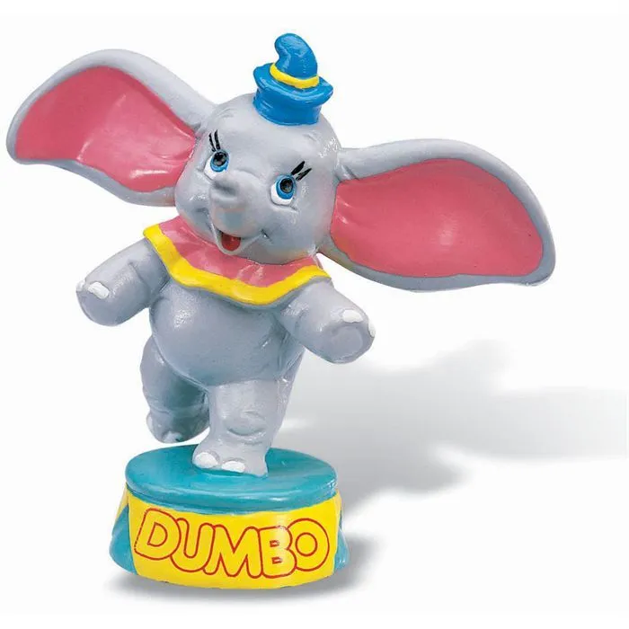 Figurine Dumbo - BULLYLAND - 7 cm - Gris et rose - Pour adulte et enfant à partir de 3 ans-0