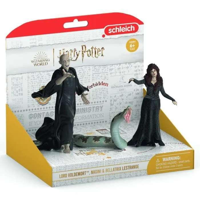 Coffret figurines Voldemort, Nagini et Bellatrix, Schleich 42684 Harry Potter®, Pour enfant dès 6 ans-3