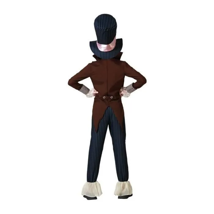 Déguisement Garçon Chapelier Fou - ATOSA - Costume de Dessin Animé Alice - Multicolore - Intérieur - 5 pièces-3
