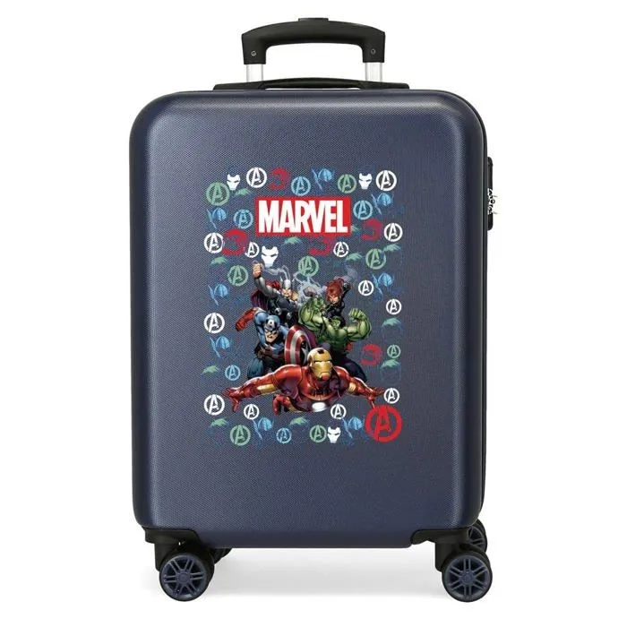 Valise cabine - Marvel - 4431721 - 38x55x20 cm - ABS - 34L - Bleu marine-0