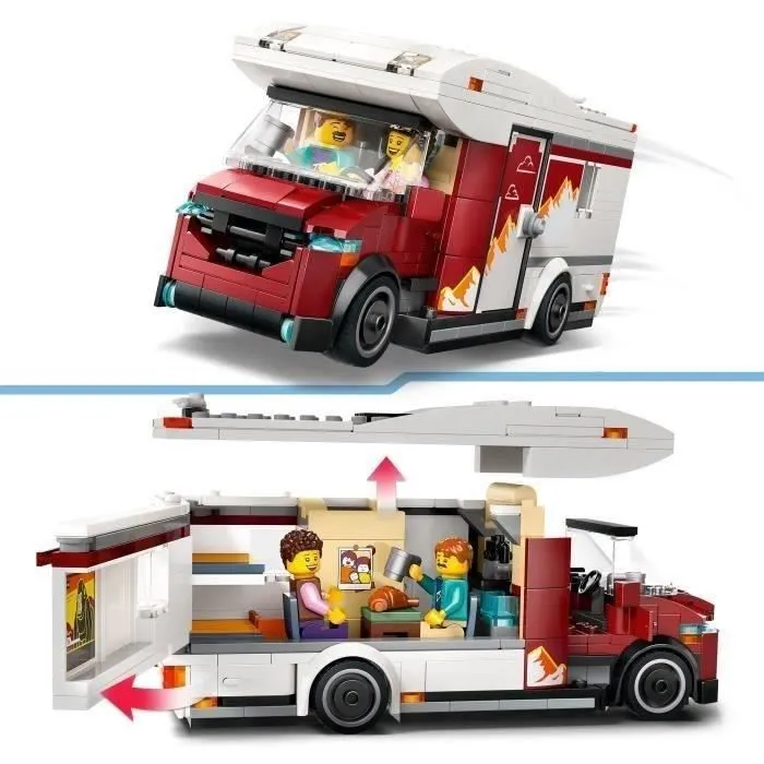 LEGO City 60454 Le camping-car d’aventures - Jeu de construction pour garçon dès 6 ans-3