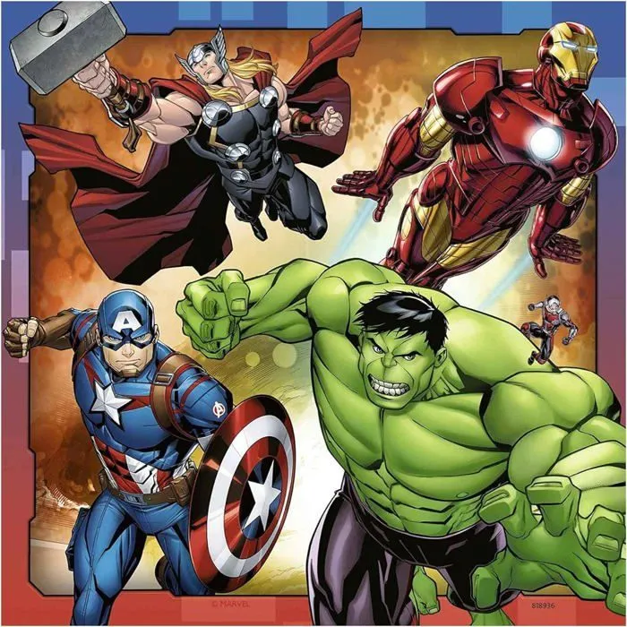 Puzzles Avengers 3x49 pièces Ravensburger pour enfant dès 5 ans-2