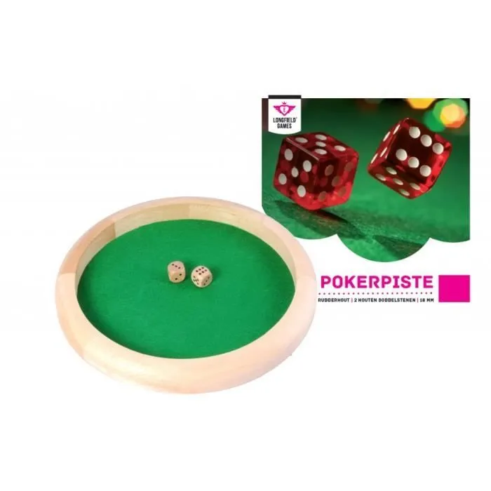 Piste de dés en bois - ENGELHART - 29 cm - Pour enfants à partir de 6 ans-1
