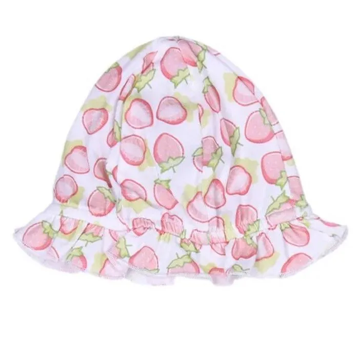 Robe body et chapeau en coton bio Fraise-3