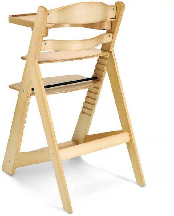 Moby-System Chaise Haute Bébé +6 mois ÉVOLUTIVE | 12 Réglages du Siège | Table Détachable Coussins & Ceinture 3 points -Bois Massif-5