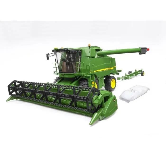 Moissonneuse John Deere T670i BRUDER - Echelle 1:16 - 60 cm - Avec chariot et sachet de grain inclus-2