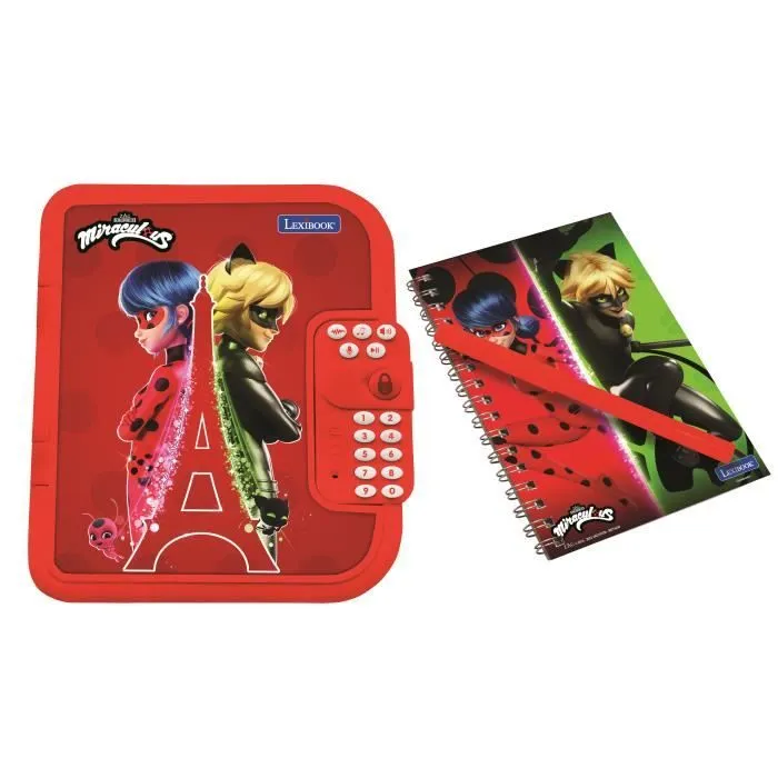 Journal intime électronique avec coffre-fort Miraculous-0