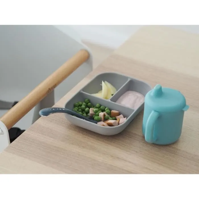 BEABA, Tasse d'apprentissage silicone blue-5