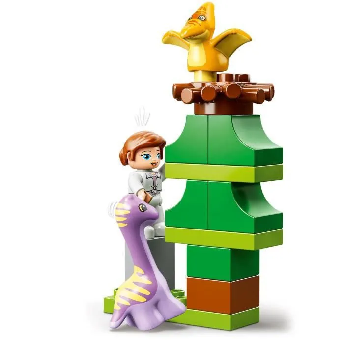 LEGO® 10938 DUPLO La Nurserie des Dinosaures Jouet avec Figurines dès 2 ans, Tricératops, Ptéranodon et Brachiosaure, Idée Cadeau-3