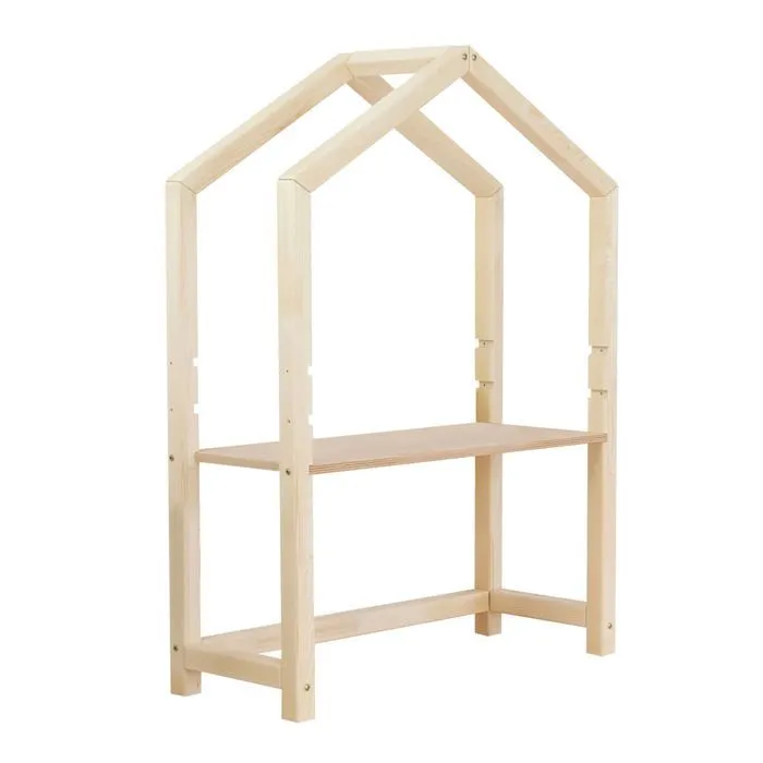 Bureau enfant cabane STOLLY bois naturel-0