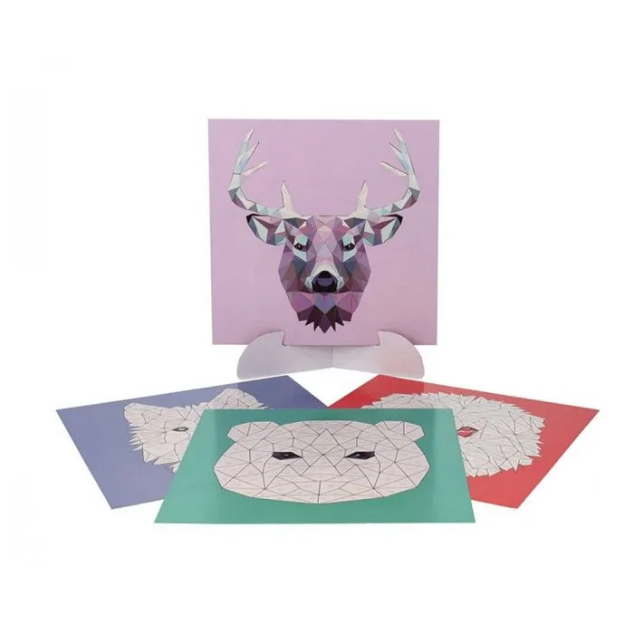 Maped Creativ - Sticker'Art - Activité de Gommettes au Numéro pour Créer 4 Tableaux d'Animaux en Origami - Loisir Créatif Dès 6 ans-3