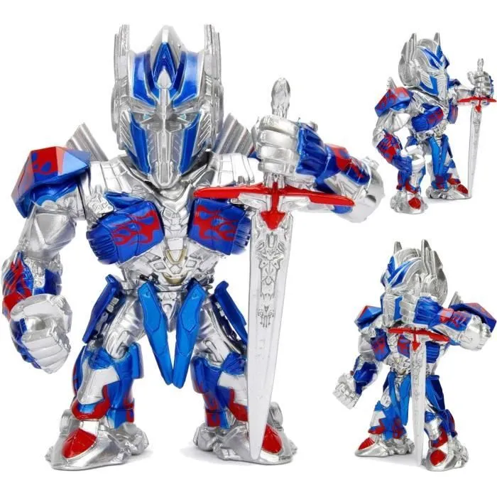 Transformers Optimus Prime, figurine de collection en métal de 10 cm-0