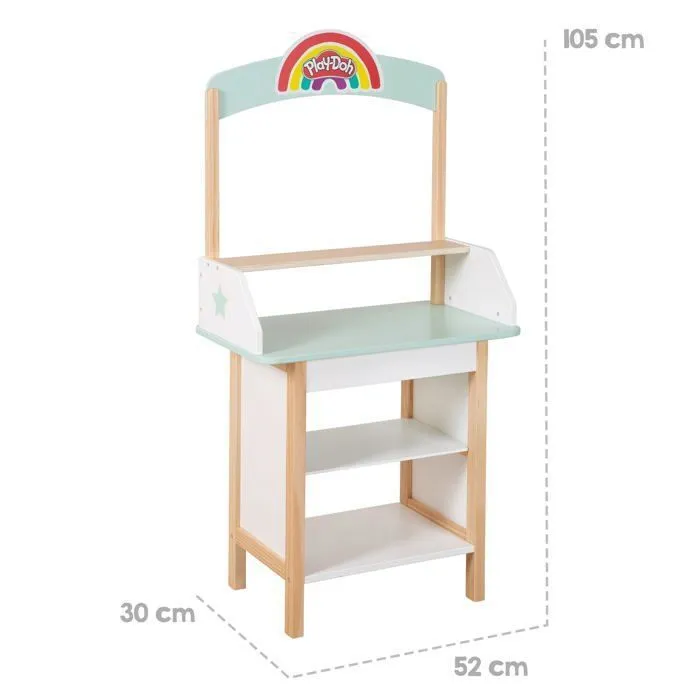 Marchande de Glace ROBA x Play-Doh avec 12 Pots de Pâte à Modeler + Tablier et Accessoires - Jouet Créatif pour Enfant dès 3 Ans-5