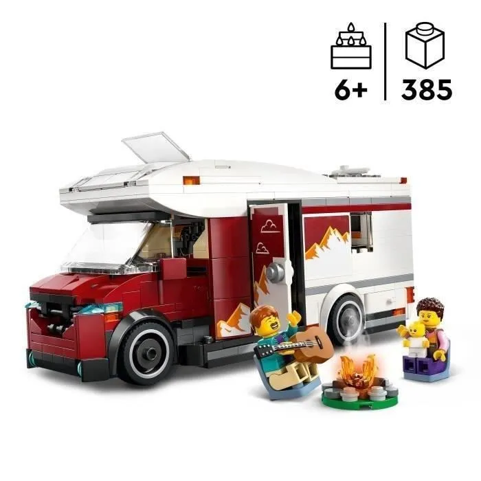 LEGO City 60454 Le camping-car d’aventures - Jeu de construction pour garçon dès 6 ans-1