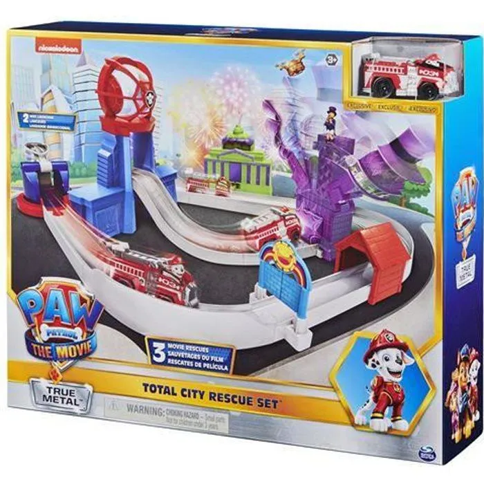 Garage Paw Patrol City Rescue Playset True Metal Multicolore-0