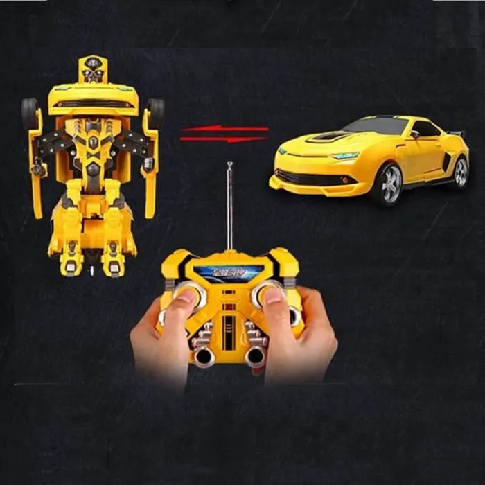 Voiture Transformers - Transformers - Camaro Bumblebee - Radiocommandé - Jaune - Mixte-2
