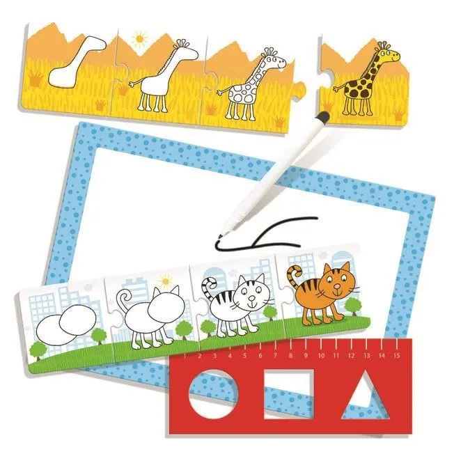 Jeu éducatif - HEADU - Scuola di disegno - Apprentissage du dessin - Motricité fine - Coordination main-œil-1