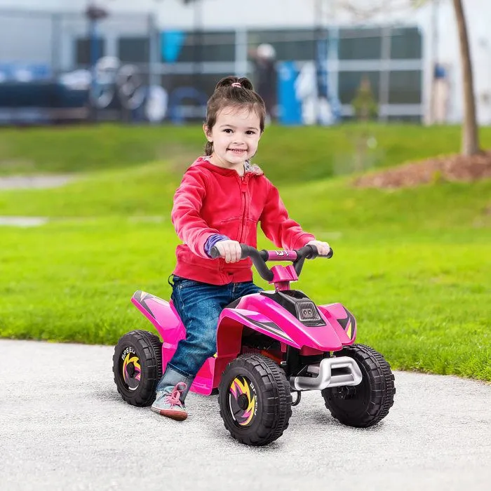 HOMCOM - Quad électrique pour enfants - PP - 72x40x45.5cm - Rose-1