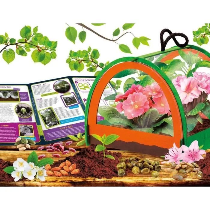 Découverte de la botanique - Kit Scientifique - I'M A GENIUS POCKET - Serre miniature, Expériences botaniques-2