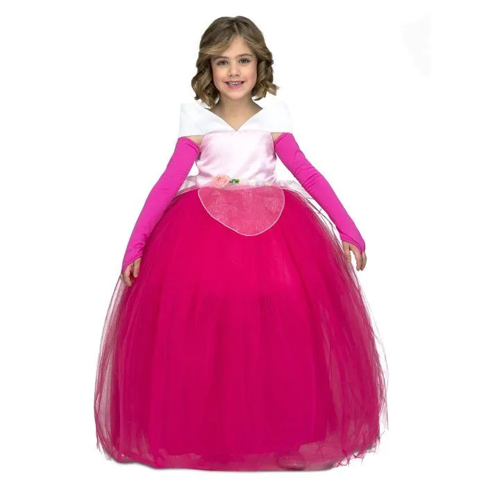 Déguisement Princesse Rose Fille - Conte de Fées - NO NAME - Modèle Princesse - Polyester - Normes UE-0