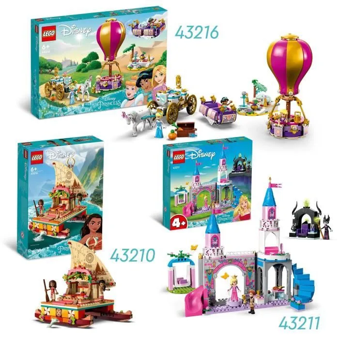 LEGO® Disney Princesse 43211 Le Château d’Aurore, Jouet avec Figurine Belle au Bois Dormant-4