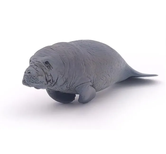 Figurine lamantin - PAPO - Unique Coloris - Peinte à la main - Pour enfant de 3 ans et plus-1